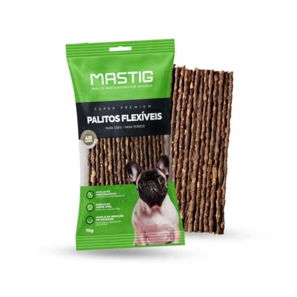 Imagen de Snack Para Perro MASTIG Palitos Flexibles Bacon 70 grs