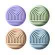 Imagen de Plato Para Lamer PEPITO Arcoiris Lila