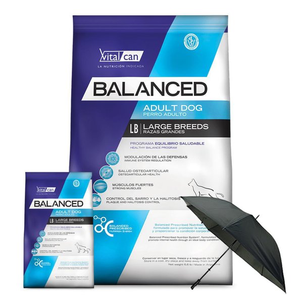Alimento BALANCED Perro Adulto Raza Grande 20 + 3 Kg + Regalo - Espacio ...