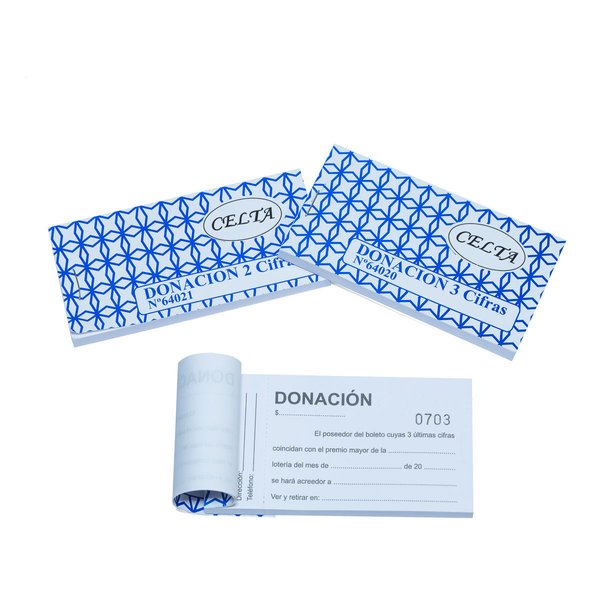 Imagen de NUMERO DE RIFA Y DONACION 3 CIFRAS