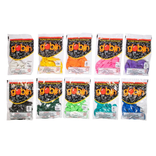 Imagen de GLOBOS PERLADO DE COLORES X10