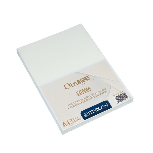 Imagen de HOJAS OPALINA LISA BEIGE 180 GRS X125