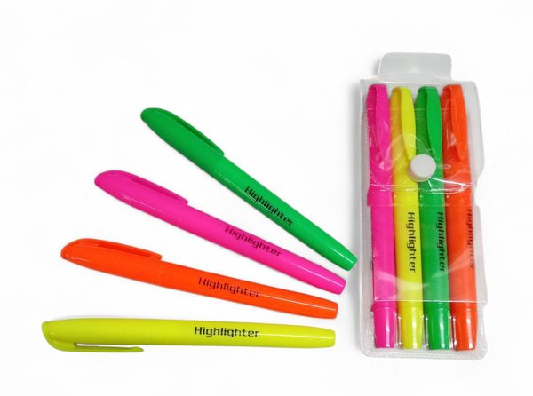 Imagen de SET MARCADORES FLUO FINOS X 4