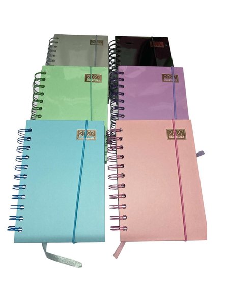 Imagen de AGENDA 2027 DE COLORES PASTEL 15 X 21 CMS - H-7