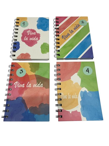 Imagen de LIBRETA TAPA DURA MULTICOLOR (VIVA LA VIDA) - DH-A77