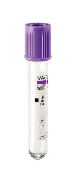 Imagen de Caja de 100 Tubos Vacutest 13x75 3ml con K2 EDTA Kima SAS