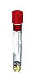 Imagen de Pack de 100 Tubos Sierosep 4.5ml 13x75 Tapa Roja Kima SAS