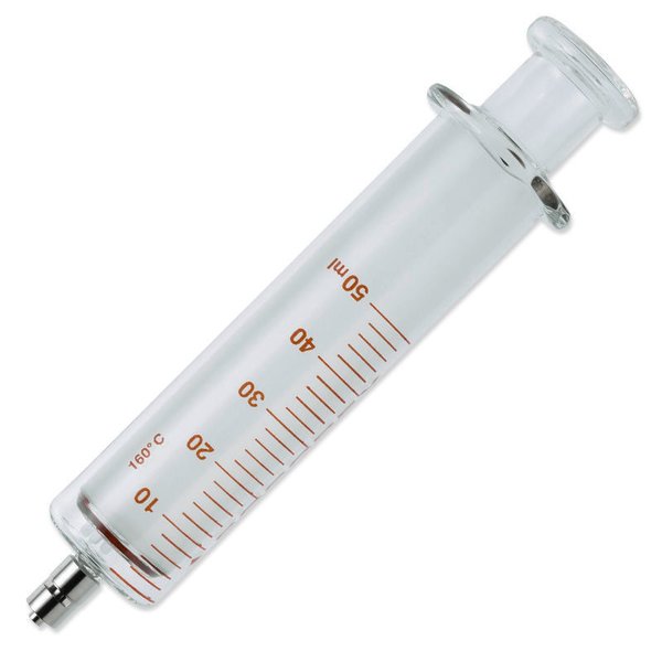 Imagen de Jeringa de Vidrio 50ml Punta Luer de Metal Socorex