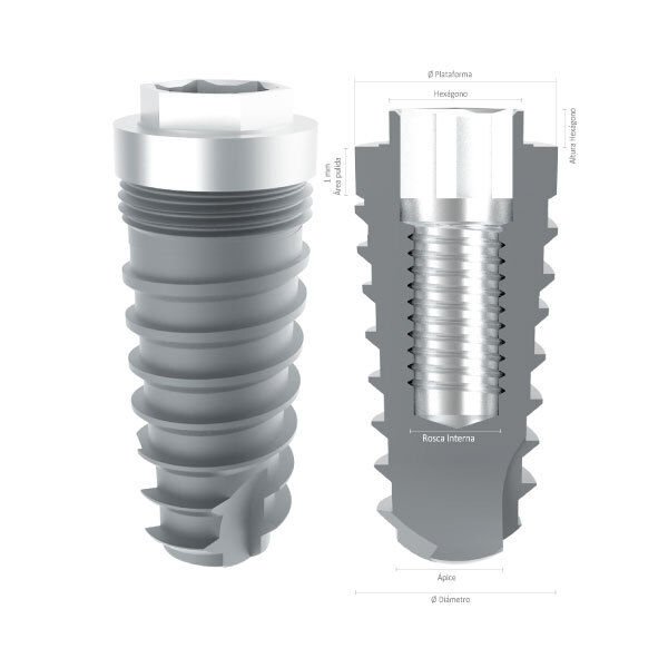 Imagen de IMPLANTE CONICO HE 4.0 X 9