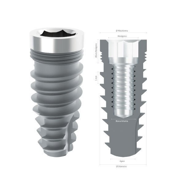 Imagen de IMPLANTE CONICO HI 3.5 X 15