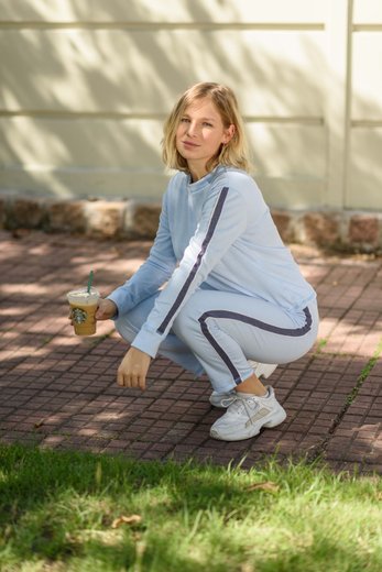 Imagen de Megan - Conjunto de Jogging Celeste