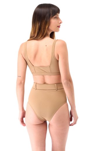 Imagen de Cancún - Bikini Tiro Alto con Cinto Leather