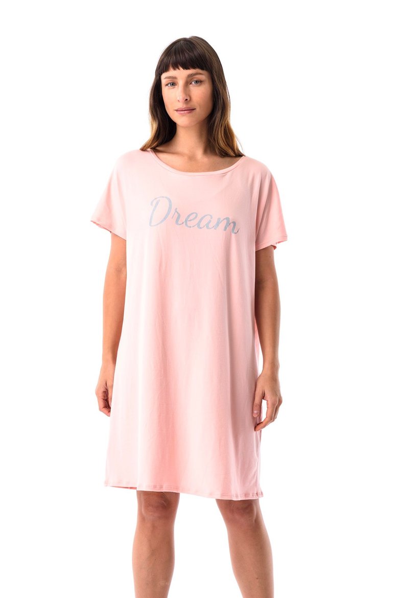 Imagen de Lia - Camisón Manga Rosa