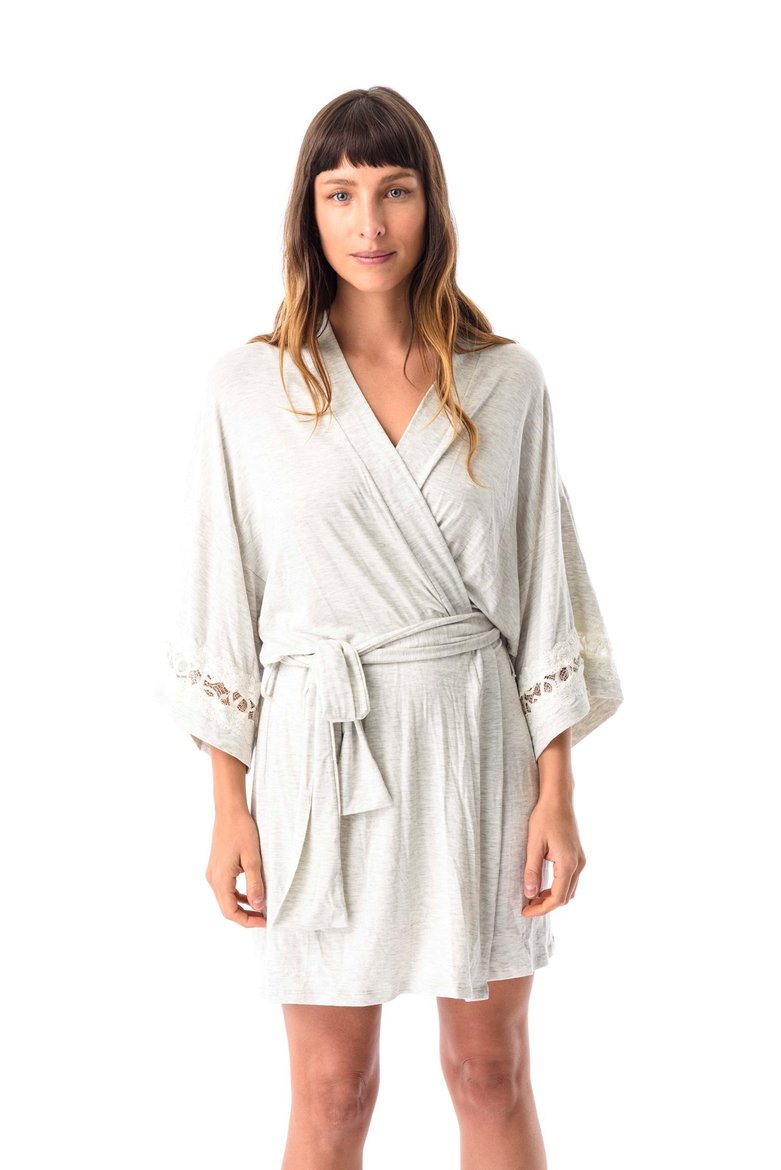 Imagen de Sienna - Bata de modal Gris