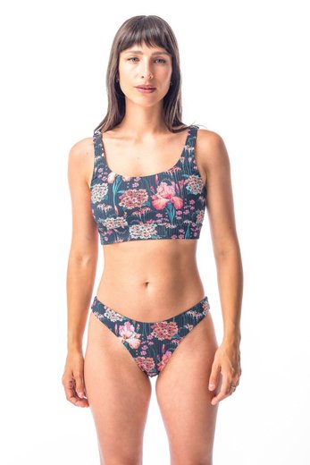 Imagen de Bábaro - Bikini Top Reversible Estampado Floreado