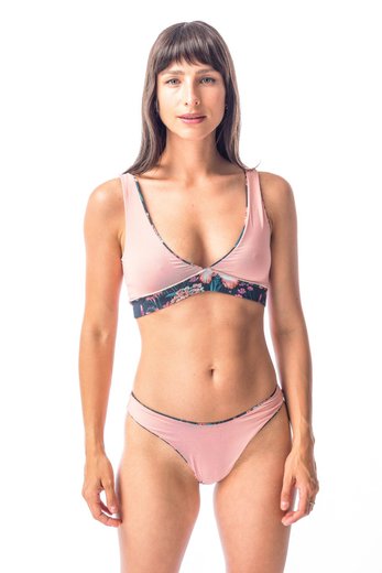 Imagen de Bábaro - Bikini Top Reversible Estampado Floreado