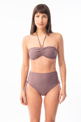 Imagen de Londres- Bikini Tiro Alto con Jaretas Malva