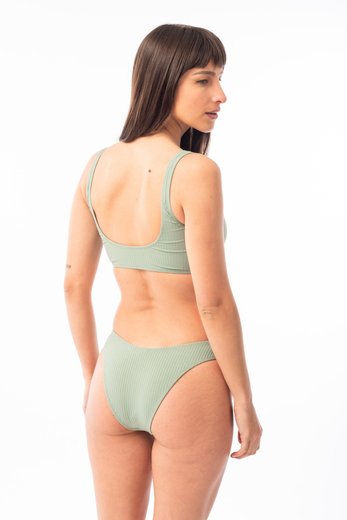 Imagen de Paraiso- Bikini Top con Argollas Ribb Verde
