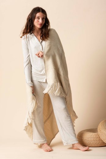 Imagen de Donatella - Pijama Camisero Largo Gris Claro