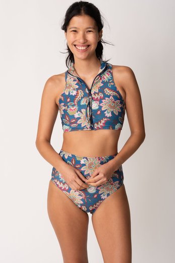 Imagen de Rio - Bikini Top con Cierre Floreado