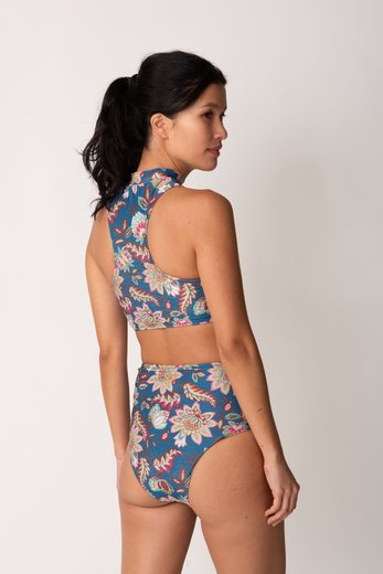 Imagen de Rio - Bikini Top con Cierre Floreado