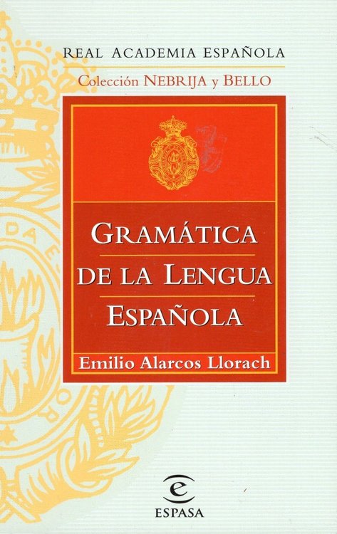 Imagen de Libro: Gramática De La Lengua Española / Emilio Alarcos