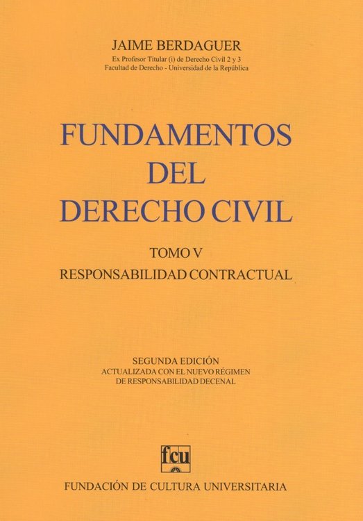 Imagen de Fundamentos Del Derecho Civil Tomo 5 - Jaime Berdaguer
