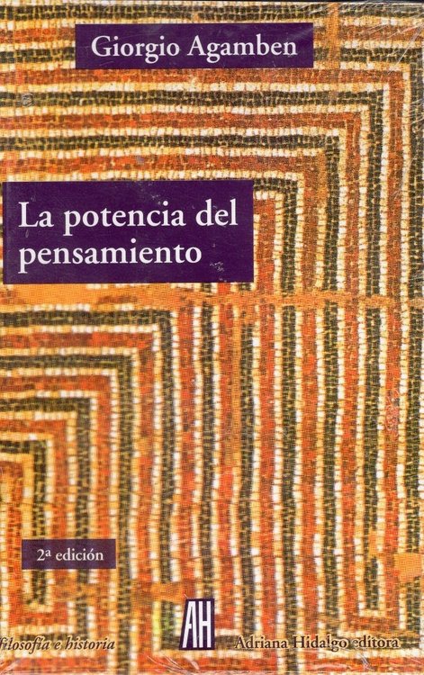 Imagen de La Potencia Del Pensamiento / Giorgio Agamben