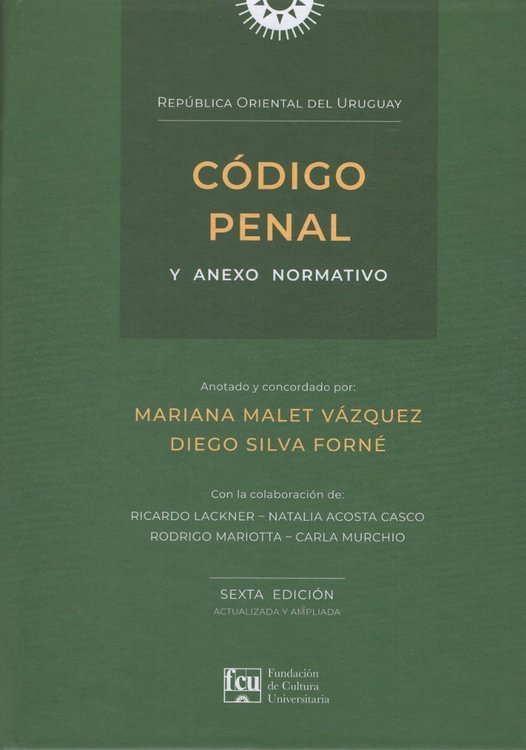 Imagen de Código Penal de la ROU y Anexo Normativo (Tapa Dura)