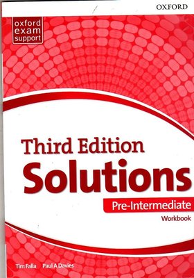 Imagen de SOLUTIONS PRE INTERMEDIATE - WORKBOOK (THIRD EDITION) / OXFORD