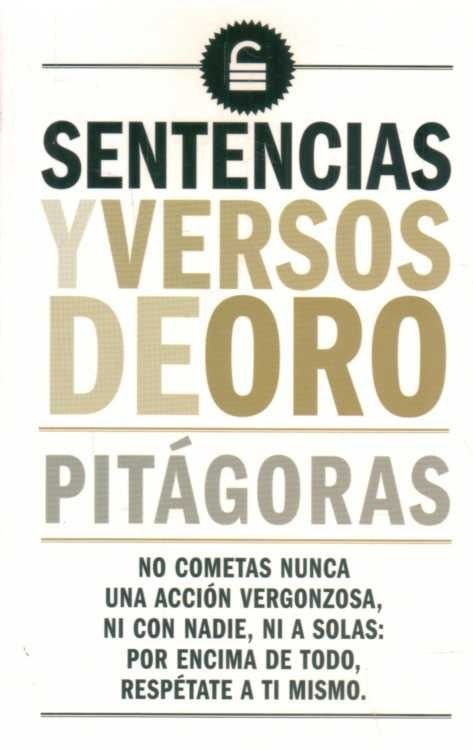 Imagen de Sentencias Y Versos De Oro / Pitágoras