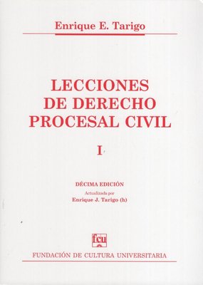Imagen de Lecciones De Derecho Procesal Civil. Tomo 1 / Enrique Tarigo