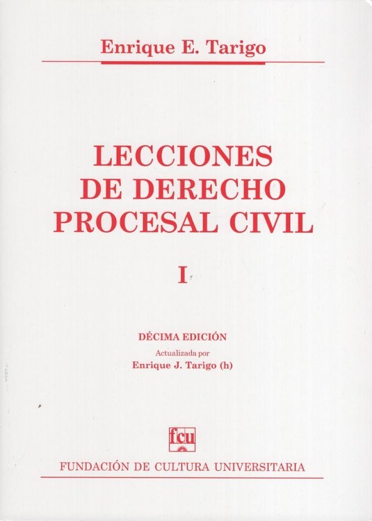 Imagen de Lecciones De Derecho Procesal Civil. Tomo 1 / Enrique Tarigo