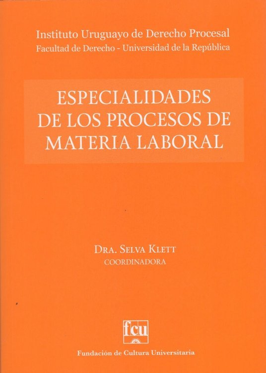Imagen de Especialidades De Los Procesos De Materia Laboral