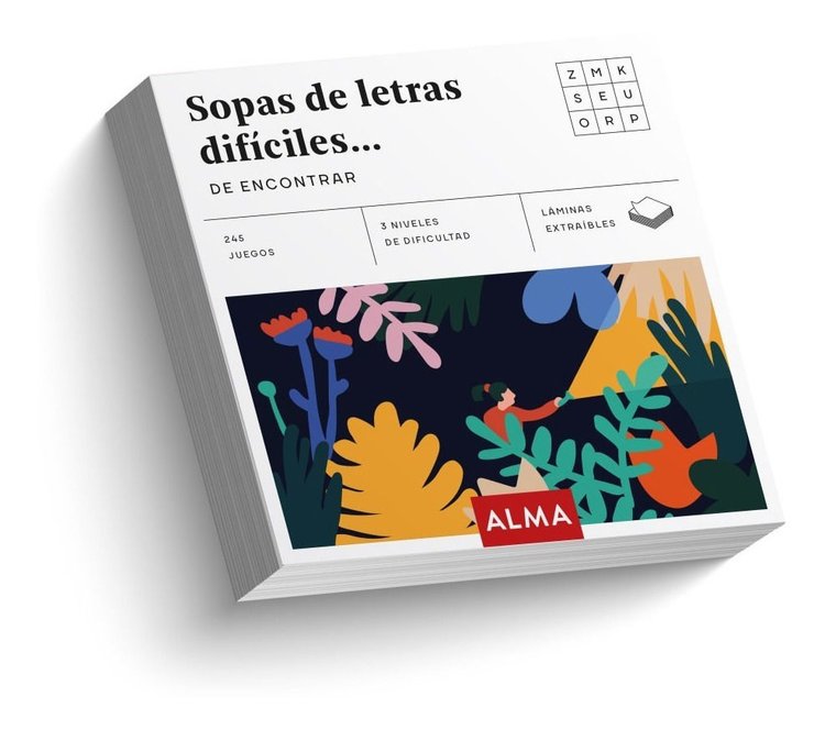 Imagen de Sopas De Letras Difíciles... / Editorial Alma