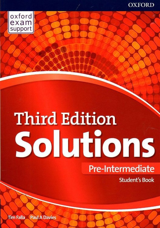 Imagen de SOLUTIONS PRE INTERMEDIATE - STUDENTS BOOK (THIRD EDITION) / OXFORD