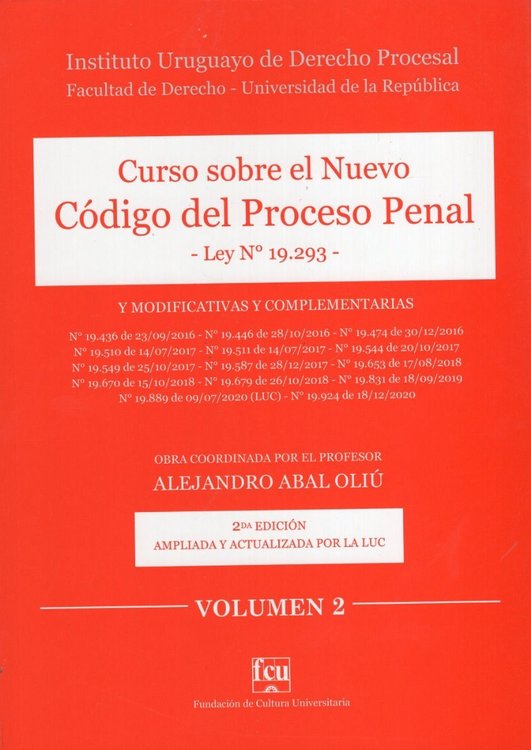 Imagen de Curso Sobre El Nuevo Código Del Proceso Penal Vol. 2