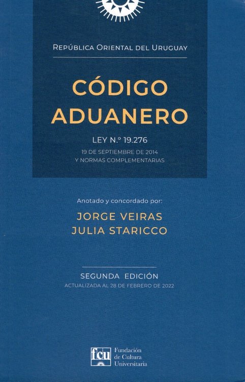 Imagen de Código Aduanero Anotado Y Concordado / FCU