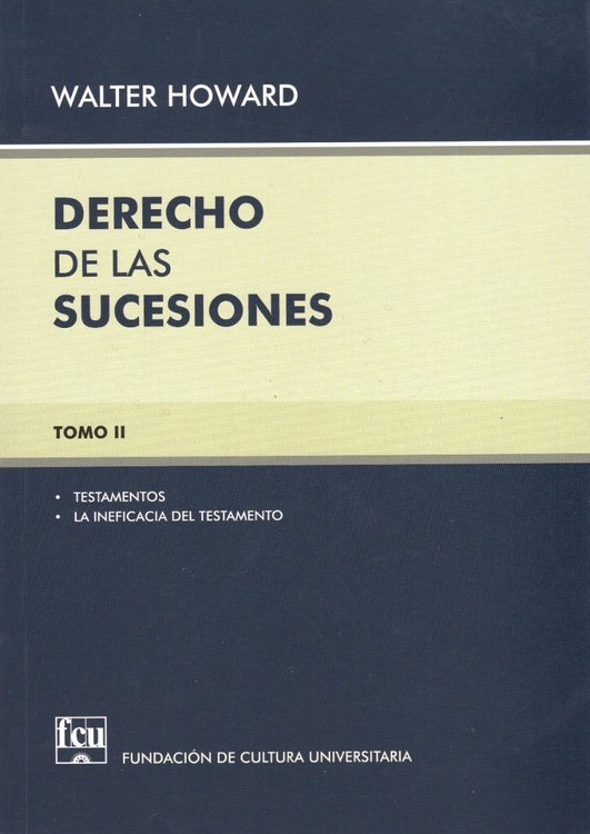 Imagen de Derecho De Las Sucesiones Tomo 2 / Walter Howard