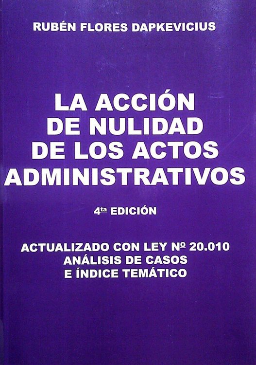 Imagen de La Acción De Nulidad De Los Actos Administrativos