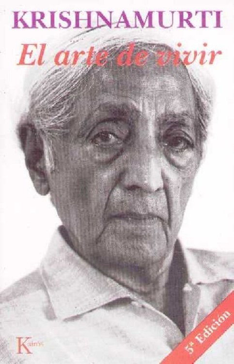 Imagen de EL ARTE DE VIVIR / JIDDU KRISHNAMURTI
