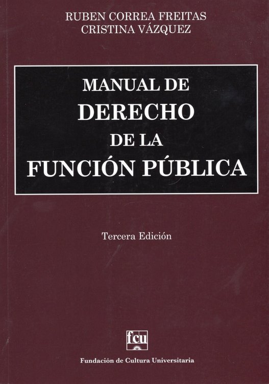 Imagen de Manual De Derecho De La Función Pública
