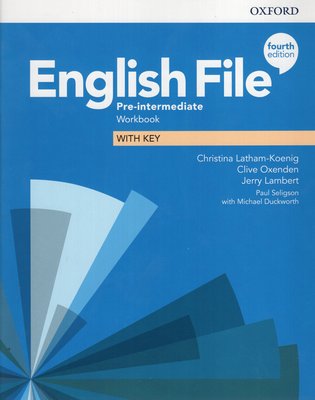 Imagen de English File Pre-intermediate - Workbook With Key (4th Ed.) / Oxford