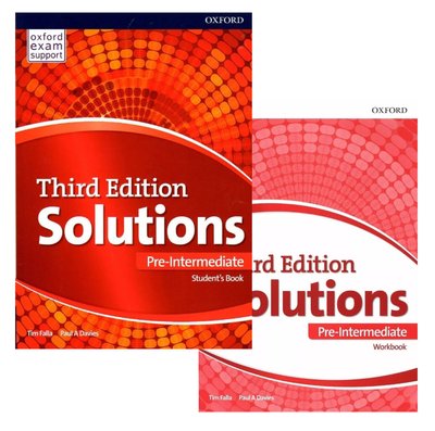 Imagen de SOLUTIONS PRE INTERMEDIATE / STUDENTS BOOK + WORKBOOK (3RD ED.) / OXFORD