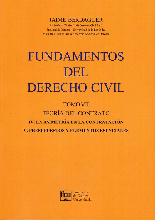 Imagen de Fundamentos Del Derecho Civil Tomo 7 - Jaime Berdaguer