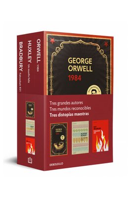 Imagen de Distopías maestras (pack con: 1984 de Orwell | Un mundo feliz de Huxley | Fahrenheit 451 de Bradbury)