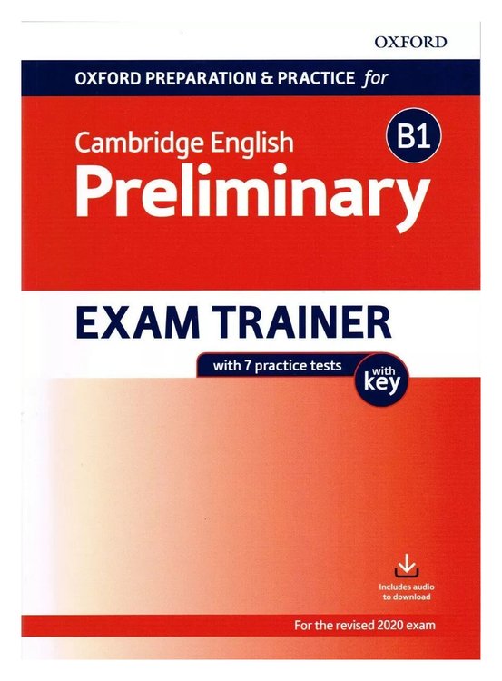 Imagen de CAMBRIDGE ENGLISH PRELIMINARY B1 - EXAM TRAINER (WITH KEY) / OXFORD