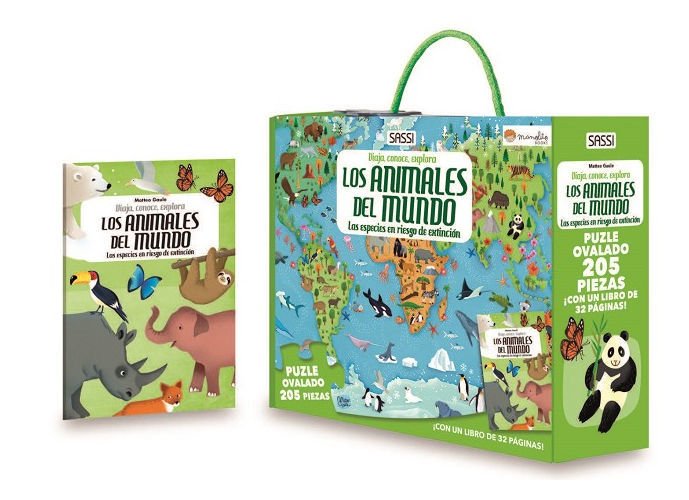 Imagen de Los Animales del mundo / 32 páginas + puzle 205 piezas
