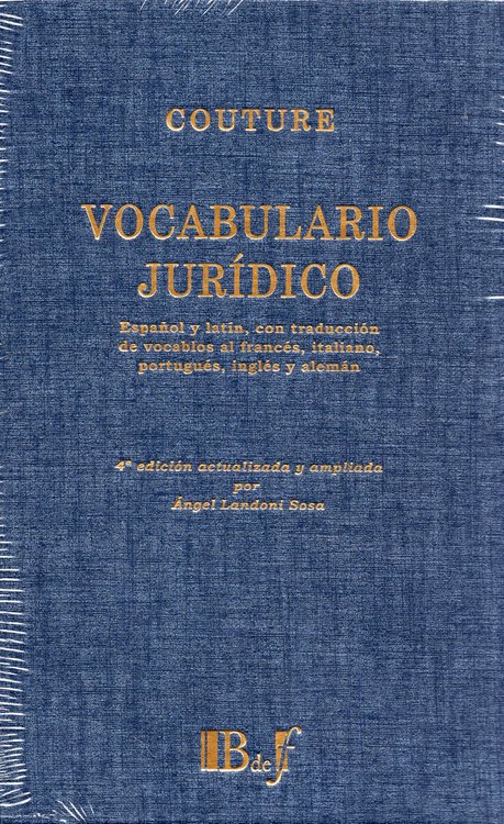 Imagen de Vocabulario Jurídico (Tapa dura) / Eduardo Couture
