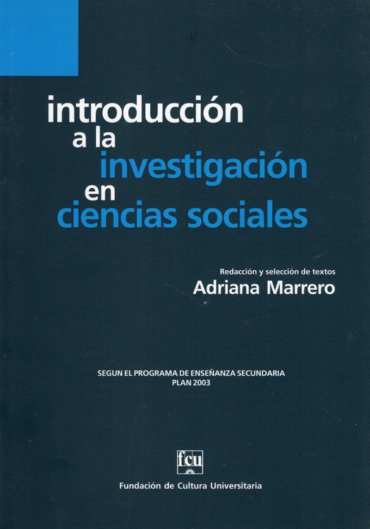 Imagen de Introducción A La Investigación En Ciencias Sociales Marrero